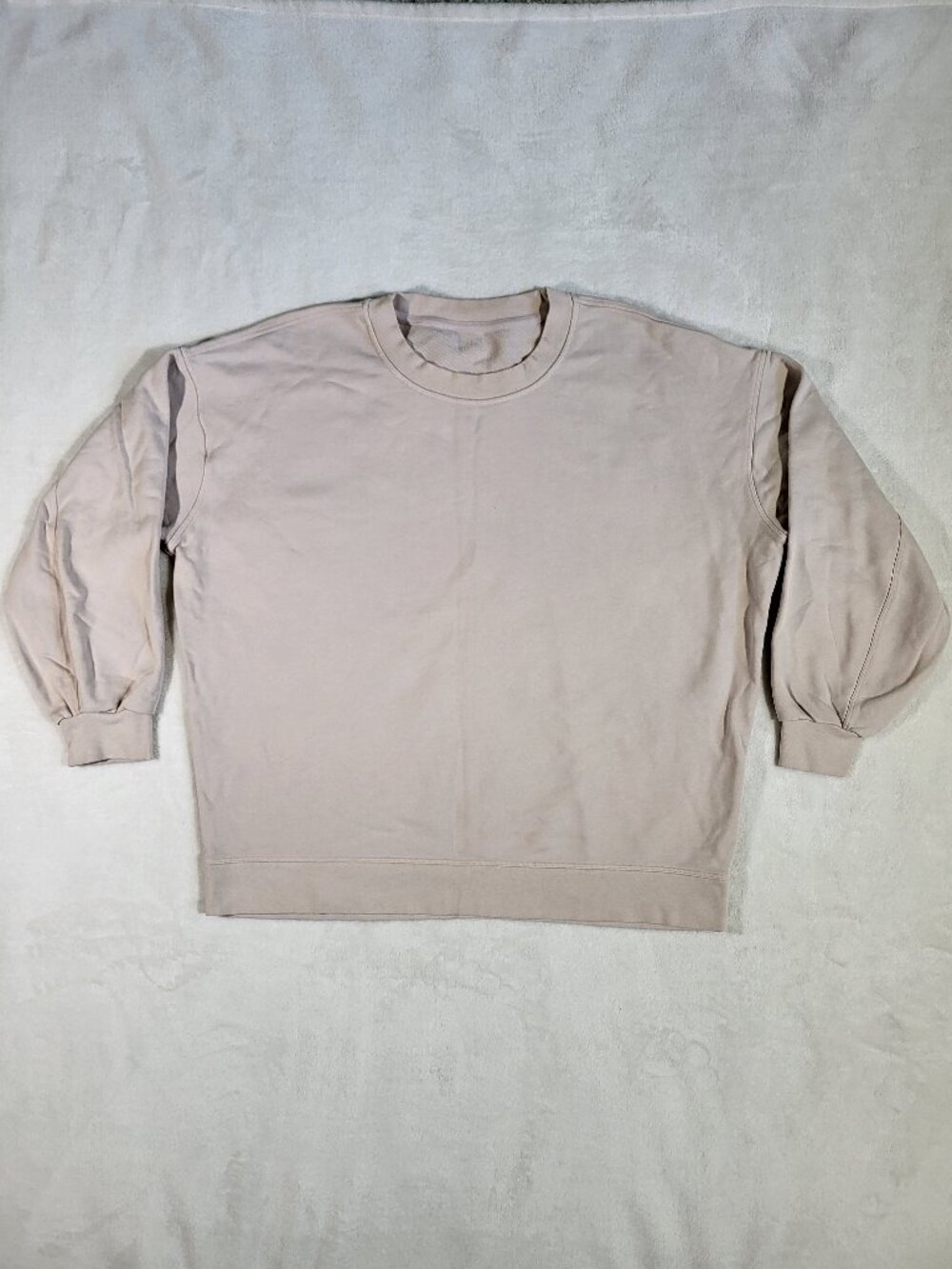 Lululemon Oversized Sweatshirt Women's Light Blush Pink Crewneck Relaxed Fit XL